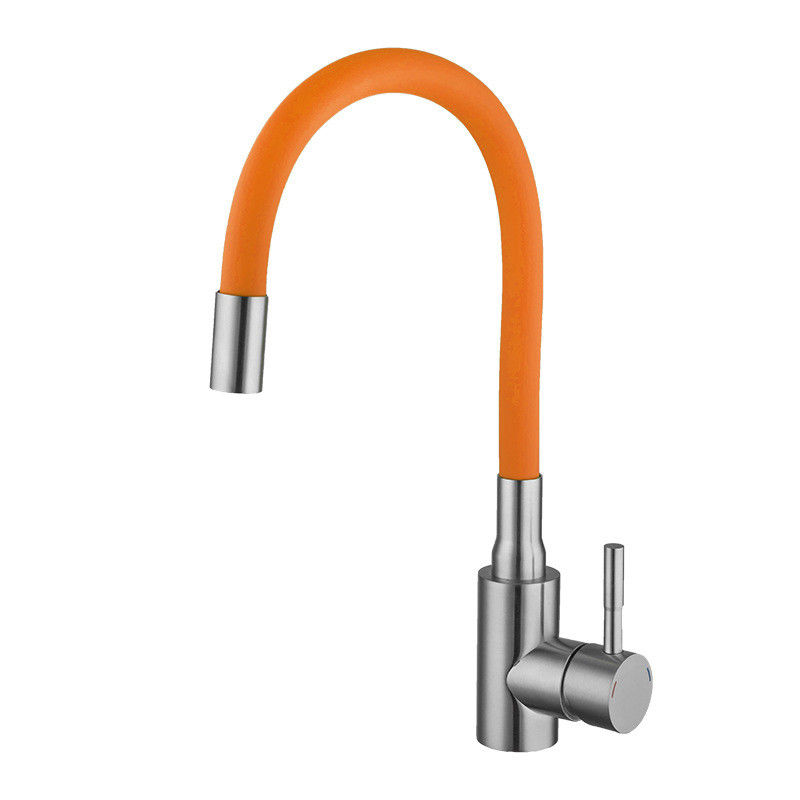Шарнирное соединение Chrome 360 смесителя Faucet кухни ручки гибкого красочного шланга одиночное