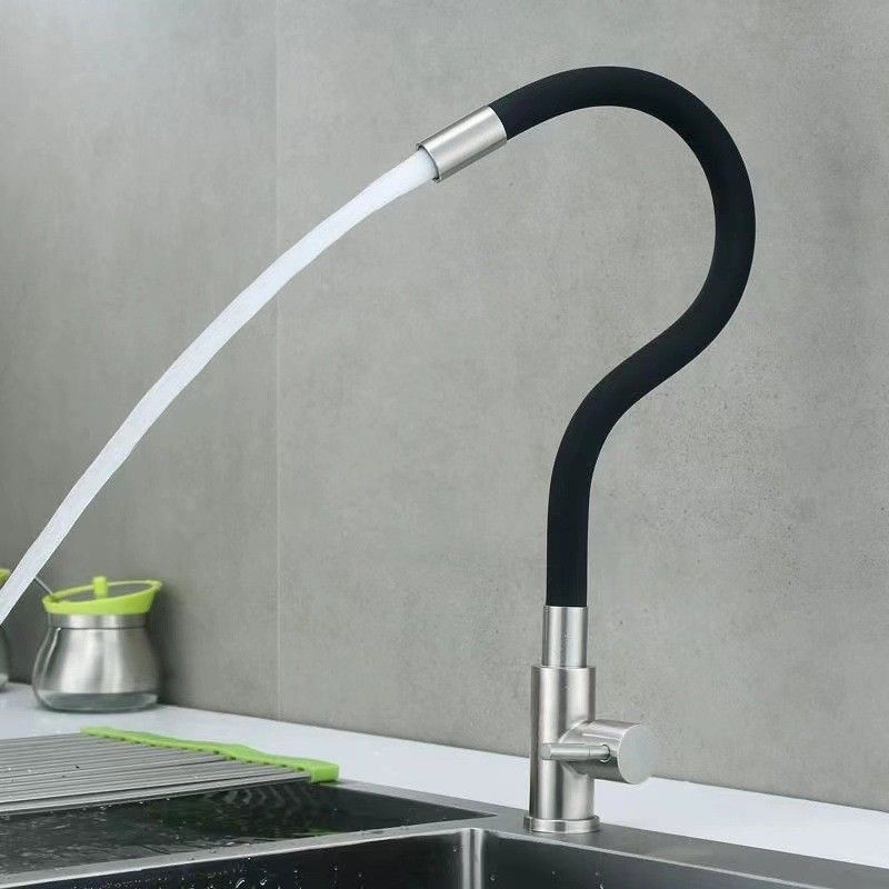Ручки Faucet крана кухни SUS304 Spout холодной только одиночной гибкий красочный