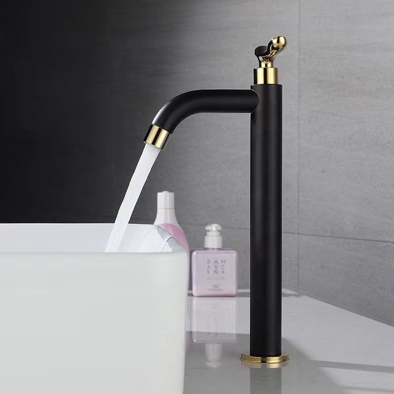 Bathroom сосуда нержавеющей стали SUS304 краны таза холодной воды стильного одиночные в штейновой черноте