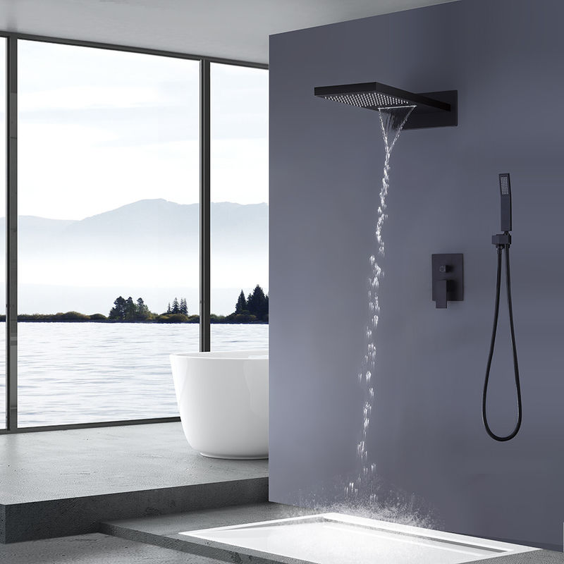 1 faucet ливня держателя стены брызг ручки 3 установил с 9 в душе водопада