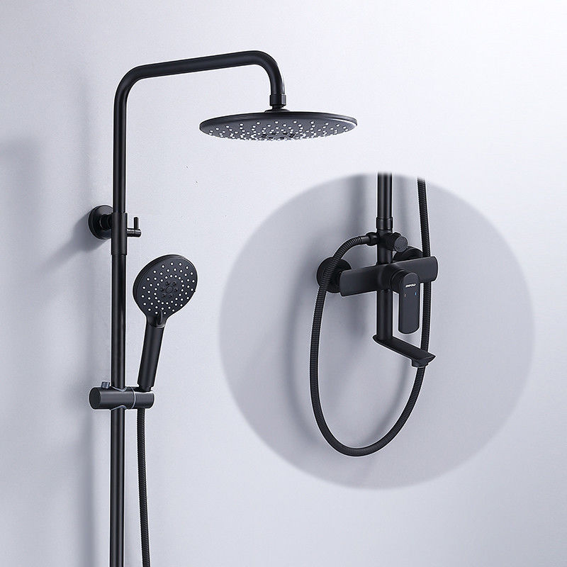 Латунные 3 распыляют Faucets ливня Bathroom с круглым держателем потолка душа в черноте